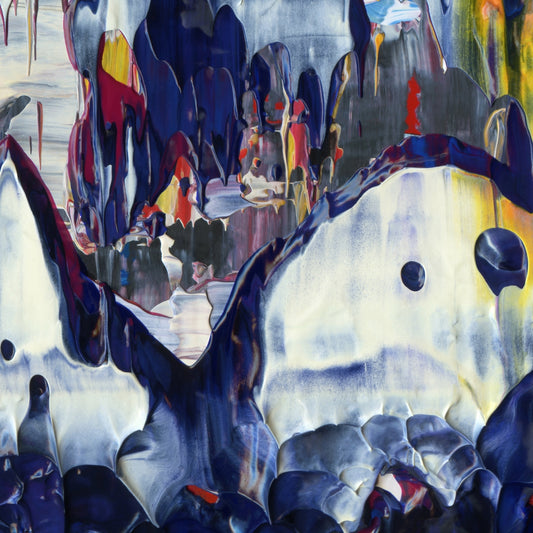 It's All So Oh I Don't Know D3 is an abstract oil-on-canvas artwork, a fractal of its parent painting It's All So Oh I Don't Know created by Anna Judd for the Scales Collection.