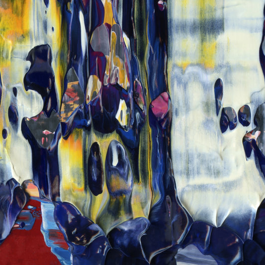 It's All So Oh I Don't Know D4 is an abstract oil-on-canvas artwork, a fractal of its parent painting It's All So Oh I Don't Know created by Anna Judd for the Scales Collection.