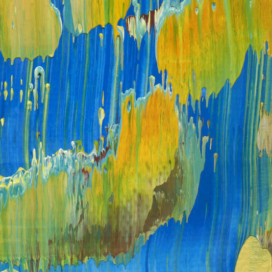 Jellyfish Ballet E4 is an abstract oil-on-canvas artwork, a fractal of its parent painting Jellyfish Ballet created by Anna Judd for the Scales Collection.