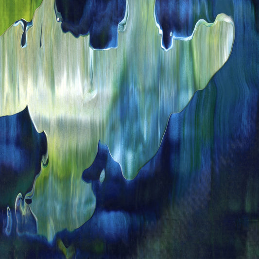 Killem With Calmness F4 is an abstract oil-on-canvas artwork, a fractal of its parent painting Killem With Calmness created by Anna Judd for the Scales Collection.