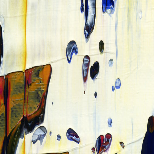 Land Of Definite Maybes C3 is an abstract oil-on-canvas artwork, a fractal of its parent painting Land Of Definite Maybes created by Anna Judd for the Scales Collection.
