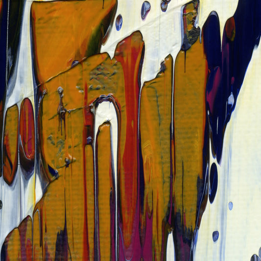 Land Of Definite Maybes D3 is an abstract oil-on-canvas artwork, a fractal of its parent painting Land Of Definite Maybes created by Anna Judd for the Scales Collection.