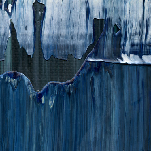 Leaving Troy D3 is an abstract oil-on-canvas artwork, a fractal of its parent painting Leaving Troy created by Anna Judd for the Scales Collection.