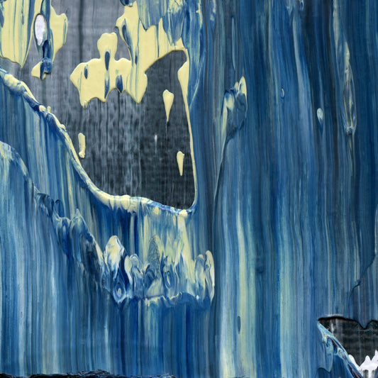 Leaving Troy E2 is an abstract oil-on-canvas artwork, a fractal of its parent painting Leaving Troy created by Anna Judd for the Scales Collection.