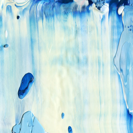 Lessons from a Conch A5 is an abstract oil-on-canvas artwork, a fractal of its parent painting Lessons from a Conch created by Anna Judd for the Scales Collection.