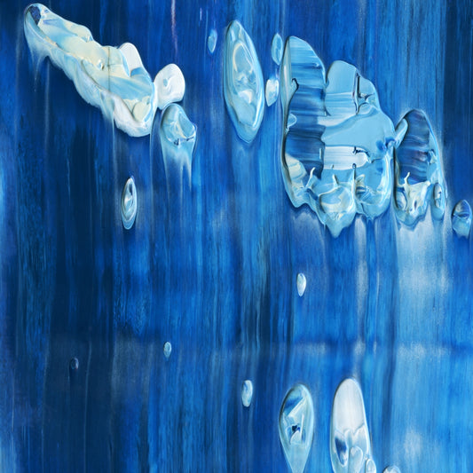 Lessons from a Conch C1 is an abstract oil-on-canvas artwork, a fractal of its parent painting Lessons from a Conch created by Anna Judd for the Scales Collection.