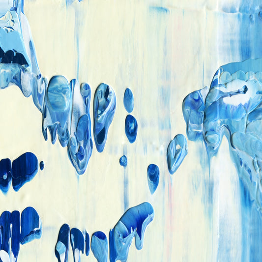 Lessons from a Conch E5 is an abstract oil-on-canvas artwork, a fractal of its parent painting Lessons from a Conch created by Anna Judd for the Scales Collection.
