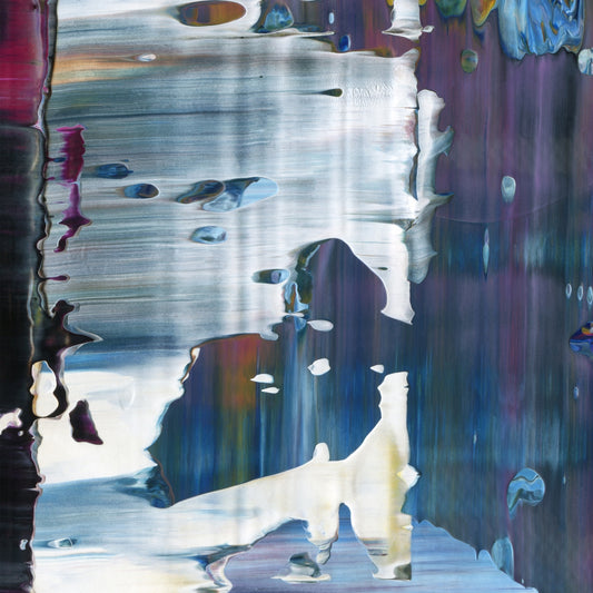 Life Is A Fractured Integration C1 is an abstract oil-on-canvas artwork, a fractal of its parent painting Life Is A Fractured Integration created by Anna Judd for the Scales Collection.