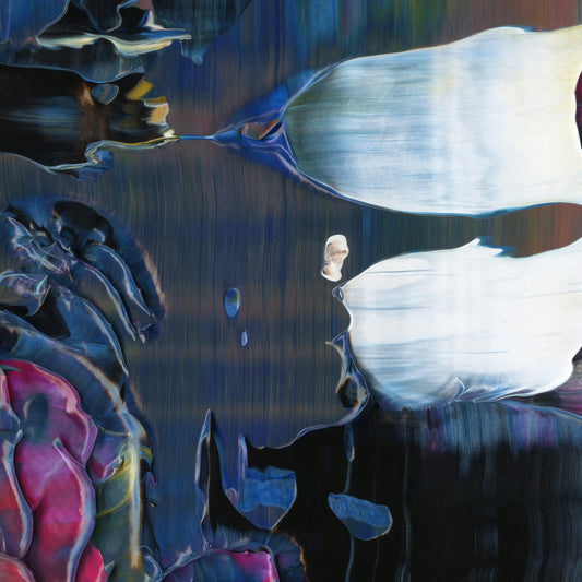 Life Is A Fractured Integration D3 is an abstract oil-on-canvas artwork, a fractal of its parent painting Life Is A Fractured Integration created by Anna Judd for the Scales Collection.