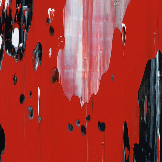 Life is Cruella C3 is an abstract oil-on-canvas artwork, a fractal of its parent painting Life is Cruella created by Anna Judd for the Scales Collection.