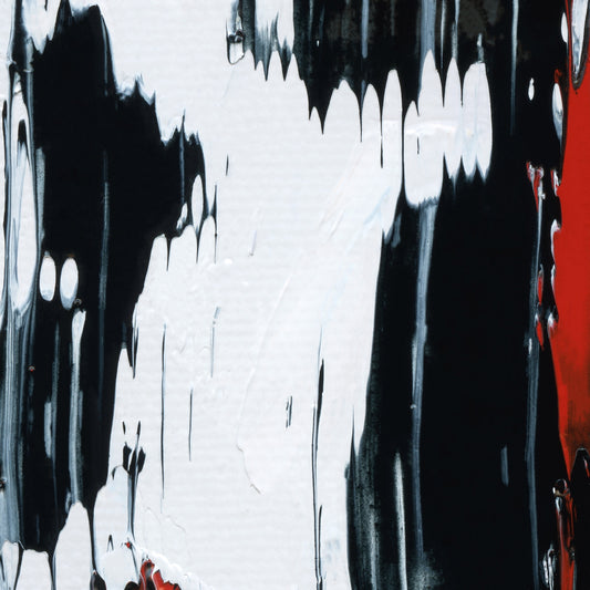 Life is Cruella D2 is an abstract oil-on-canvas artwork, a fractal of its parent painting Life is Cruella created by Anna Judd for the Scales Collection.