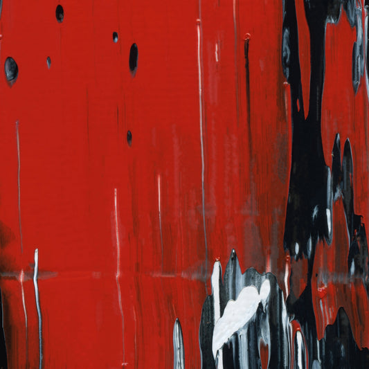 Life is Cruella D3 is an abstract oil-on-canvas artwork, a fractal of its parent painting Life is Cruella created by Anna Judd for the Scales Collection.