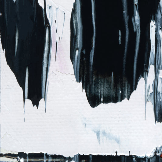 Life is Cruella E1 is an abstract oil-on-canvas artwork, a fractal of its parent painting Life is Cruella created by Anna Judd for the Scales Collection.