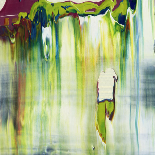 Limelight Timed Right C2 is an abstract oil-on-canvas artwork, a fractal of its parent painting Limelight Timed Right created by Anna Judd for the Scales Collection.