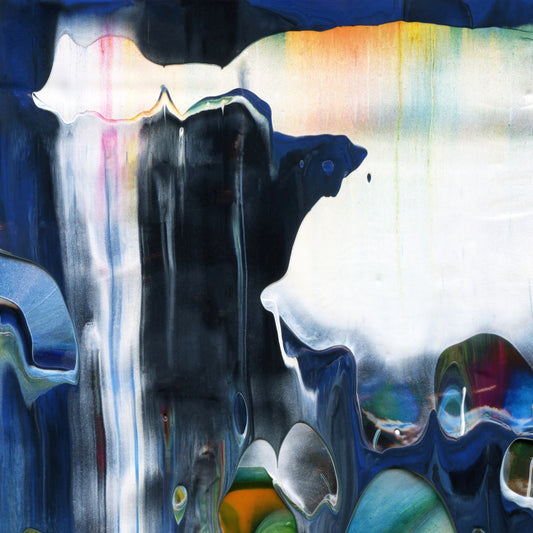 Liminal Lumina A3 is an abstract oil-on-canvas artwork, a fractal of its parent painting Liminal Lumina created by Anna Judd for the Scales Collection.