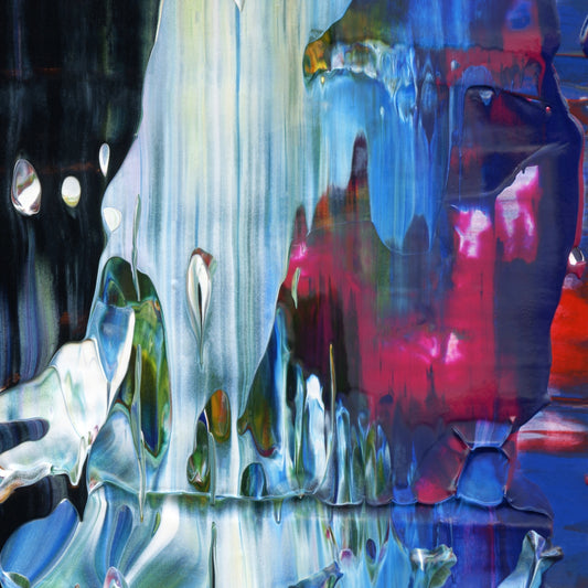 Liminal Lumina D7 is an abstract oil-on-canvas artwork, a fractal of its parent painting Liminal Lumina created by Anna Judd for the Scales Collection.