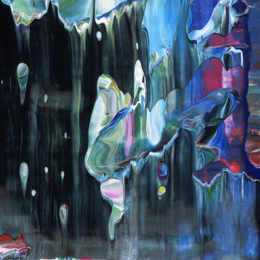 Liminal Lumina E7 is an abstract oil-on-canvas artwork, a fractal of its parent painting Liminal Lumina created by Anna Judd for the Scales Collection.