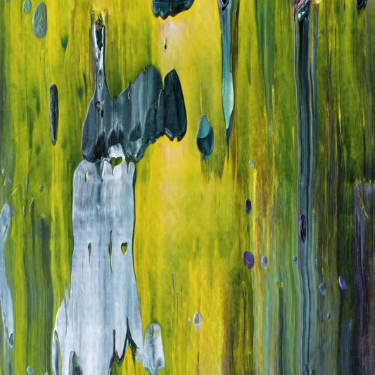 Live Here Truly B2 is an abstract oil-on-canvas artwork, a fractal of its parent painting Live Here Truly created by Anna Judd for the Scales Collection.