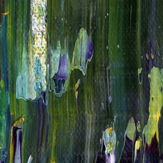 Live Here Truly D4 is an abstract oil-on-canvas artwork, a fractal of its parent painting Live Here Truly created by Anna Judd for the Scales Collection.