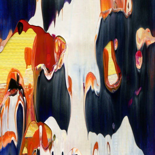 Lonely Mouth Opera House C3 is an abstract oil-on-canvas artwork, a fractal of its parent painting Lonely Mouth Opera House created by Anna Judd for the Scales Collection.