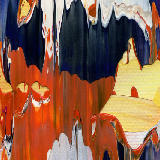 Lonely Mouth Opera House D3 is an abstract oil-on-canvas artwork, a fractal of its parent painting Lonely Mouth Opera House created by Anna Judd for the Scales Collection.