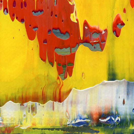 Lucid Dreaming With Pyros D3 is an abstract oil-on-canvas artwork, a fractal of its parent painting Lucid Dreaming With Pyros created by Anna Judd for the Scales Collection.