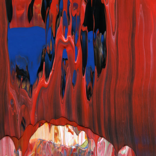 Mad Monks of Kyoto B3 is an abstract oil-on-canvas artwork, a fractal of its parent painting Mad Monks of Kyoto created by Anna Judd for the Scales Collection.