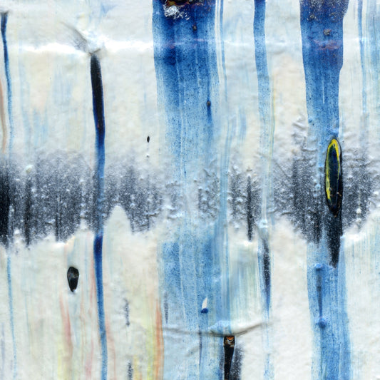Magellan's Stopwatch A1 is an abstract oil-on-canvas artwork, a fractal of its parent painting Magellan's Stopwatch created by Anna Judd for the Scales Collection.