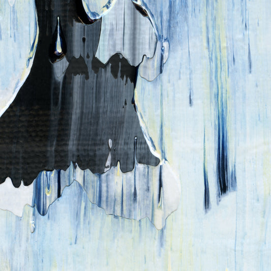 Majority Whip D3 is an abstract oil-on-canvas artwork, a fractal of its parent painting Majority Whip created by Anna Judd for the Scales Collection.