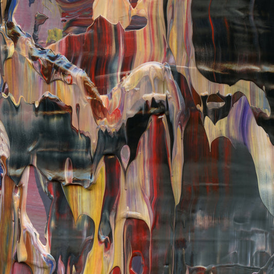 Mamelon De Taon D1 is an abstract oil-on-canvas artwork, a fractal of its parent painting Mamelon De Taon created by Anna Judd for the Scales Collection.