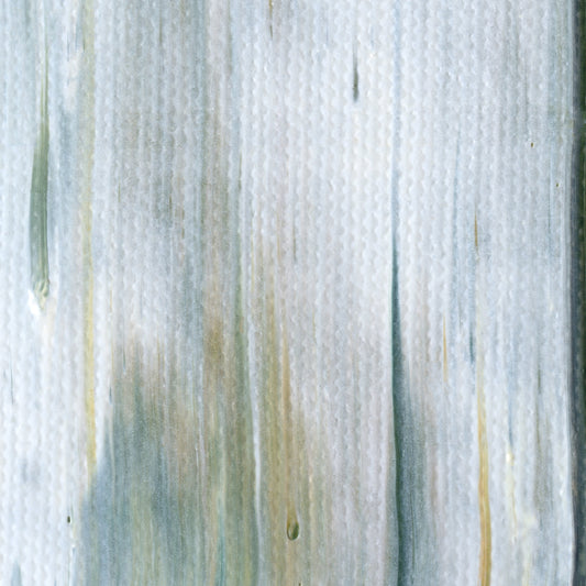 Manifesting Fog C2 is an abstract oil-on-canvas artwork, a fractal of its parent painting Manifesting Fog created by Anna Judd for the Scales Collection.