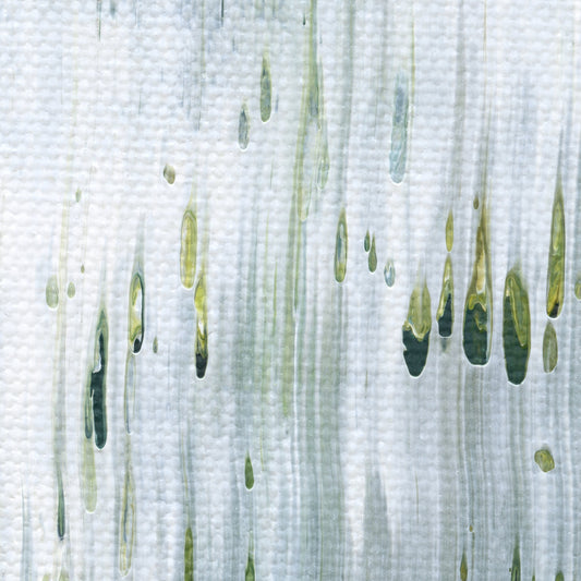 Manifesting Rain B3 is an abstract oil-on-canvas artwork, a fractal of its parent painting Manifesting Rain created by Anna Judd for the Scales Collection.
