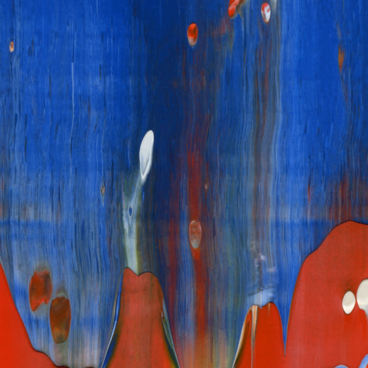 March of the Pleiadians C2 is an abstract oil-on-canvas artwork, a fractal of its parent painting March of the Pleiadians created by Anna Judd for the Scales Collection.