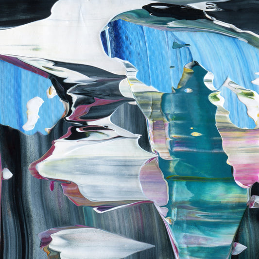 Maritime Emancipation A3 is an abstract oil-on-canvas artwork, a fractal of its parent painting Maritime Emancipation created by Anna Judd for the Scales Collection.