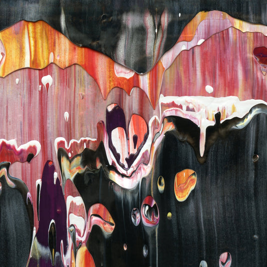 Microdosing with Dali A2 is an abstract oil-on-canvas artwork, a fractal of its parent painting Microdosing with Dali created by Anna Judd for the Scales Collection.