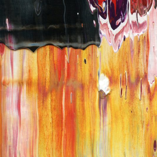 Microdosing with Dali C2 is an abstract oil-on-canvas artwork, a fractal of its parent painting Microdosing with Dali created by Anna Judd for the Scales Collection.