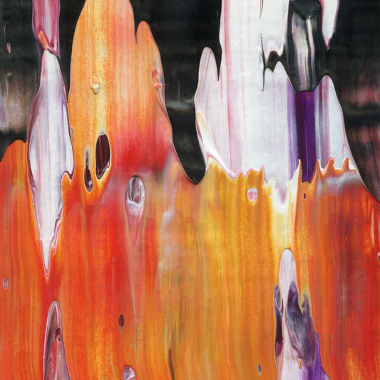 Microdosing with Dali C4 is an abstract oil-on-canvas artwork, a fractal of its parent painting Microdosing with Dali created by Anna Judd for the Scales Collection.