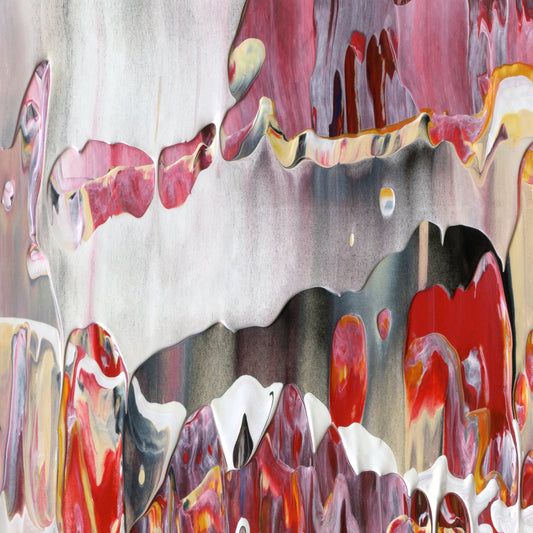 Ministry of Love A2 is an abstract oil-on-canvas artwork, a fractal of its parent painting Ministry of Love created by Anna Judd for the Scales Collection.