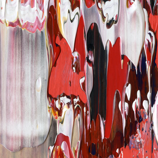 Ministry of Love B3 is an abstract oil-on-canvas artwork, a fractal of its parent painting Ministry of Love created by Anna Judd for the Scales Collection.