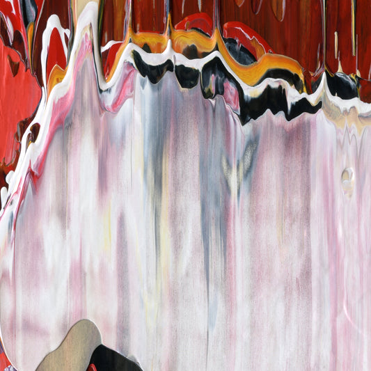 Ministry of Love B4 is an abstract oil-on-canvas artwork, a fractal of its parent painting Ministry of Love created by Anna Judd for the Scales Collection.