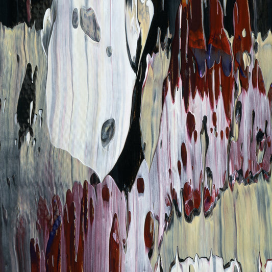 Ministry of Love F1 is an abstract oil-on-canvas artwork, a fractal of its parent painting Ministry of Love created by Anna Judd for the Scales Collection.