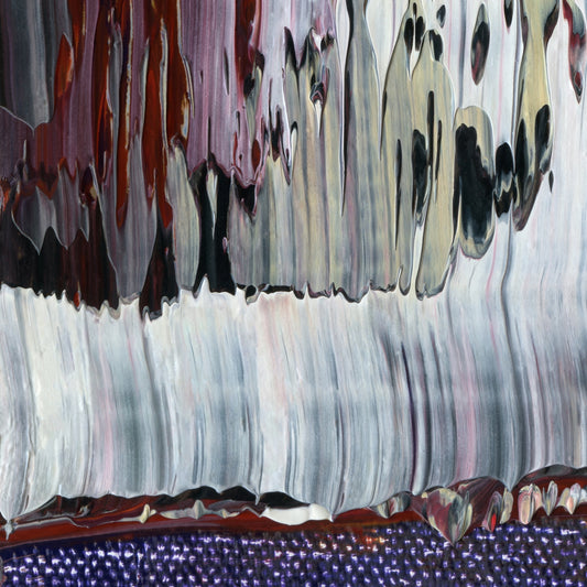 Ministry of Love G1 is an abstract oil-on-canvas artwork, a fractal of its parent painting Ministry of Love created by Anna Judd for the Scales Collection.