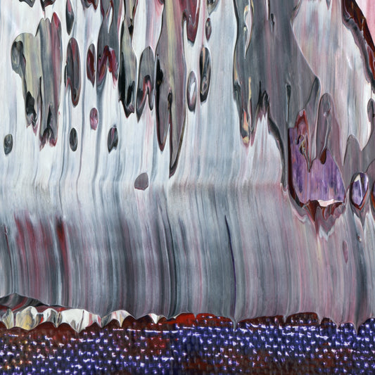Ministry of Love G2 is an abstract oil-on-canvas artwork, a fractal of its parent painting Ministry of Love created by Anna Judd for the Scales Collection.