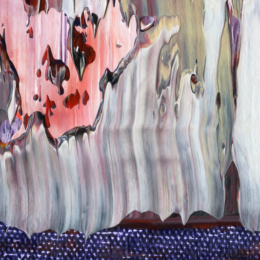 Ministry of Love G3 is an abstract oil-on-canvas artwork, a fractal of its parent painting Ministry of Love created by Anna Judd for the Scales Collection.