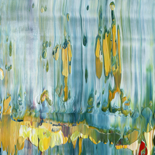 Mirror Mirror A1 is an abstract oil-on-canvas artwork, a fractal of its parent painting Mirror Mirror created by Anna Judd for the Scales Collection.