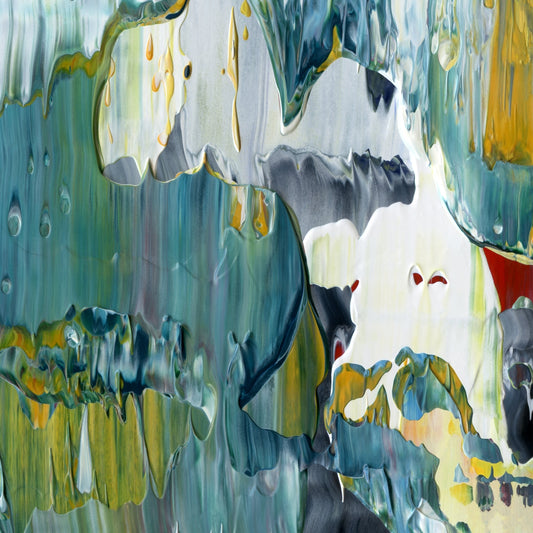 Mirror Mirror B4 is an abstract oil-on-canvas artwork, a fractal of its parent painting Mirror Mirror created by Anna Judd for the Scales Collection.