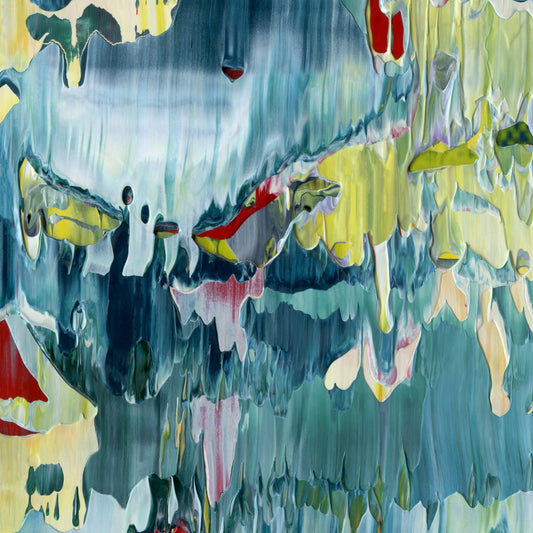 Mirror Mirror D1 is an abstract oil-on-canvas artwork, a fractal of its parent painting Mirror Mirror created by Anna Judd for the Scales Collection.