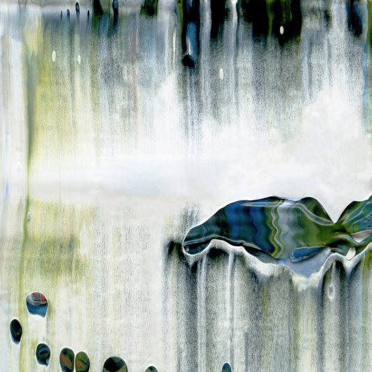 Money for Nothin' A4 is an abstract oil-on-canvas artwork, a fractal of its parent painting Money for Nothin' created by Anna Judd for the Scales Collection.