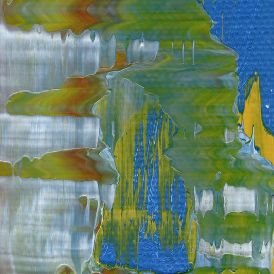Money for Nothin' E4 is an abstract oil-on-canvas artwork, a fractal of its parent painting Money for Nothin' created by Anna Judd for the Scales Collection.