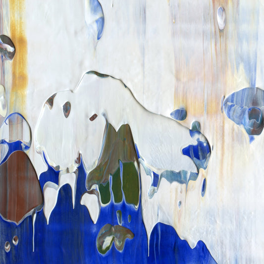 Mother's Toaster's Toasted B1 is an abstract oil-on-canvas artwork, a fractal of its parent painting Mother's Toaster's Toasted created by Anna Judd for the Scales Collection.